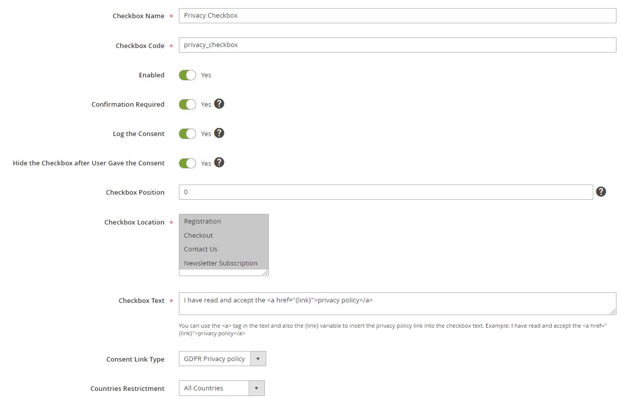 WooCommerce GDPR - Add privacy & consent checkbox to Checkout