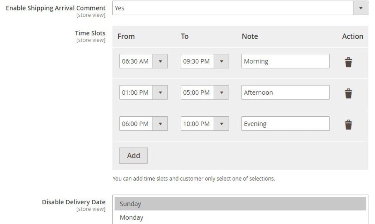 Magento 2 order delivery date Extension