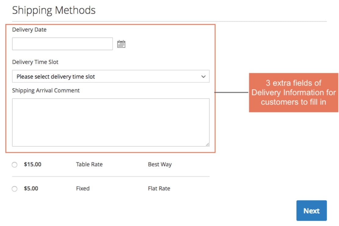 Magento 2 order delivery date Extension