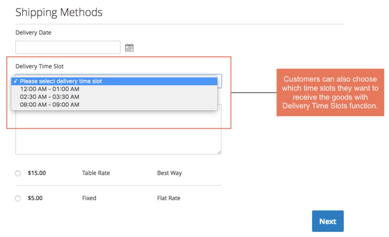 Magento 2 order delivery date Extension
