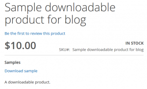 Magento 2 Downloadable Product sample links on storefront