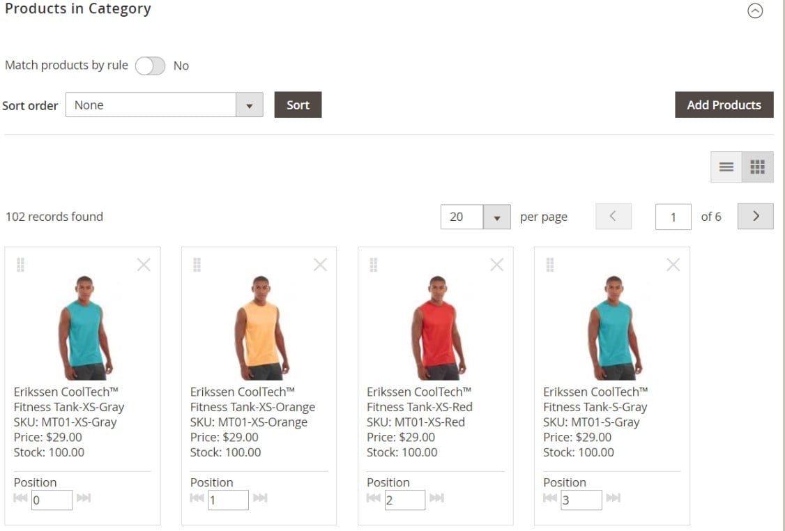 Magento 2 Visual Merchandiser Import Export