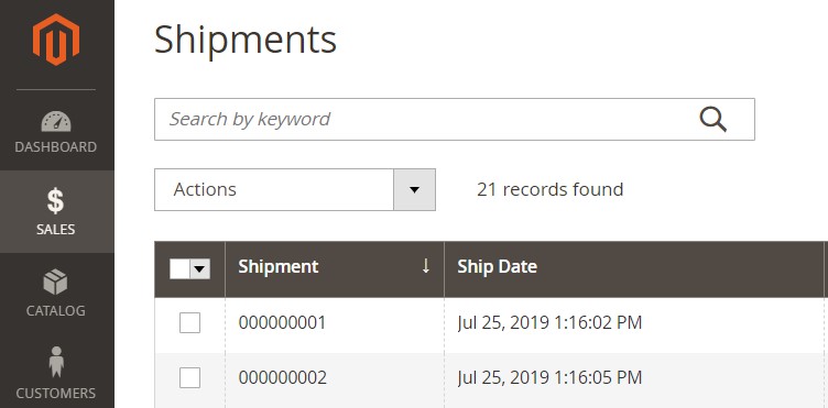 Magento 2 Shipments explored