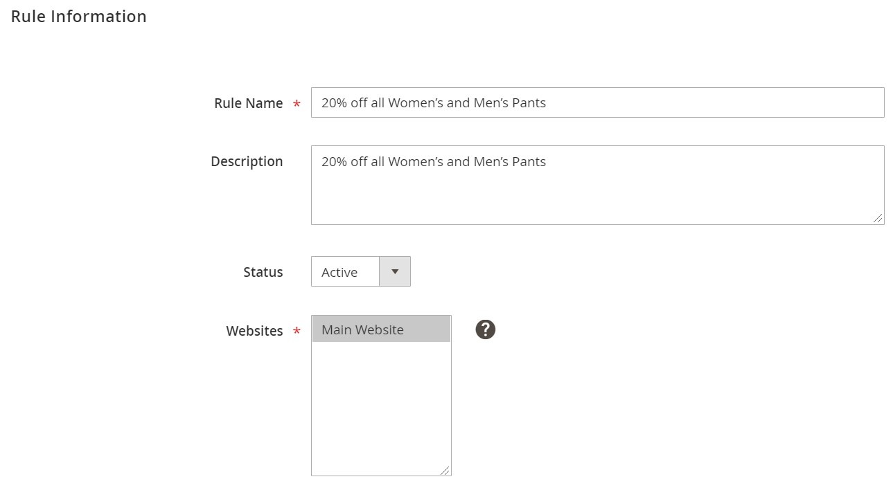 magento 2 cart price rules