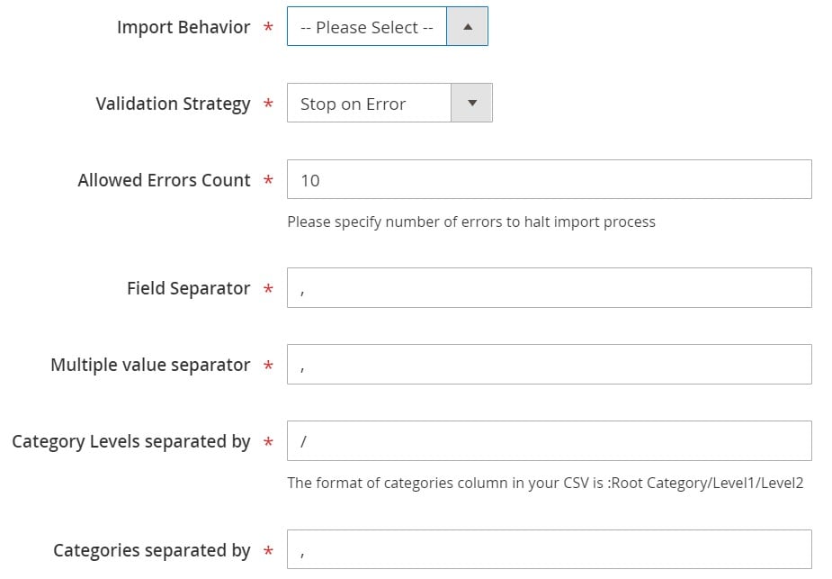 Magento 2 CMS Blocks import