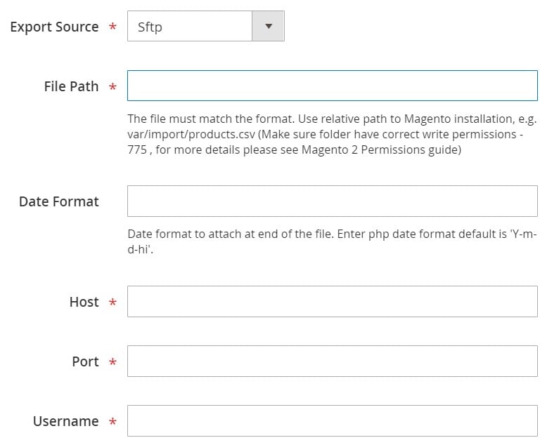 Magento 2 attributes export