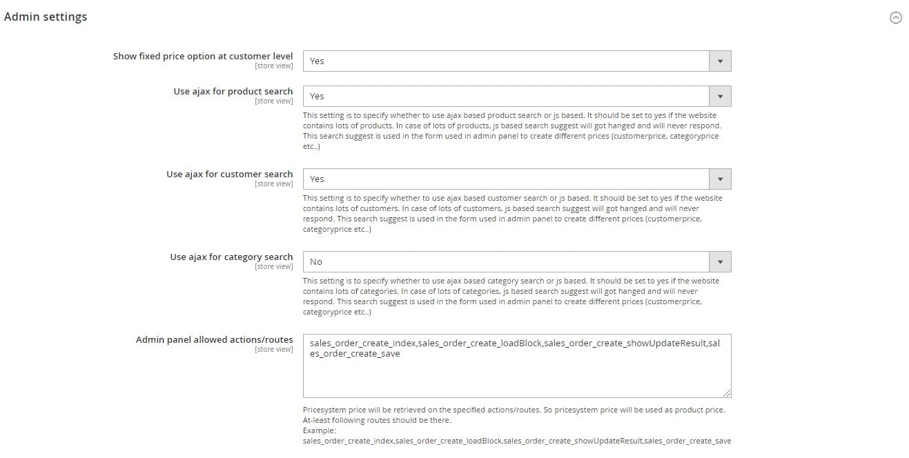 AIRBYTES Price System Magento 2 Extension backend