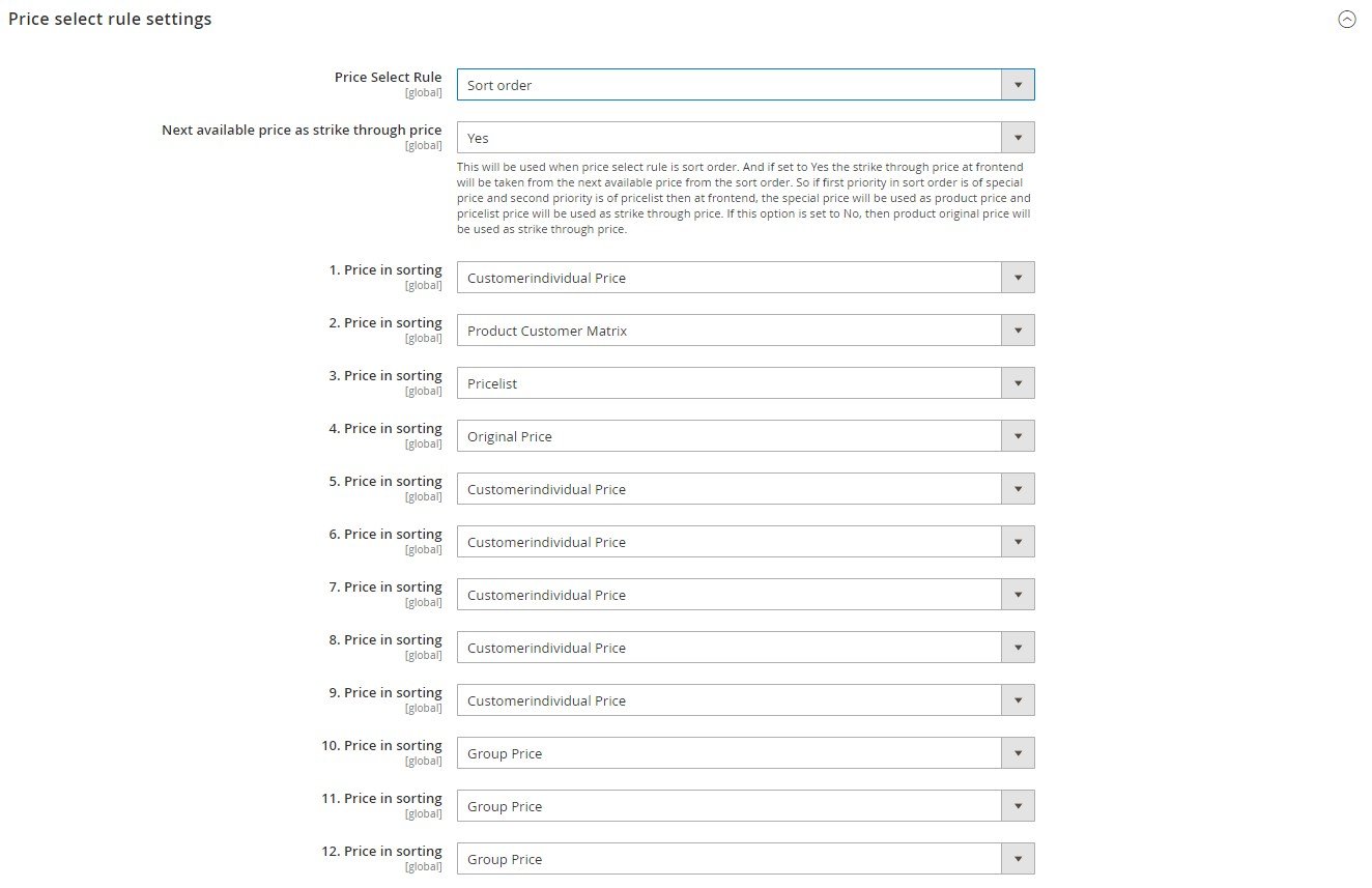 AIRBYTES Price System Magento 2 Extension backend