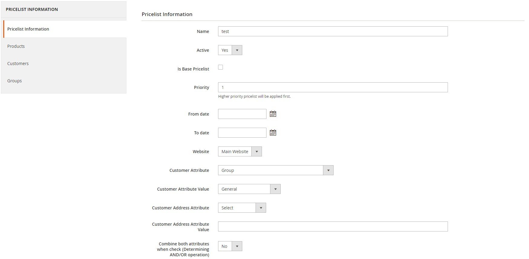 AIRBYTES Price System Magento 2 Extension price lists