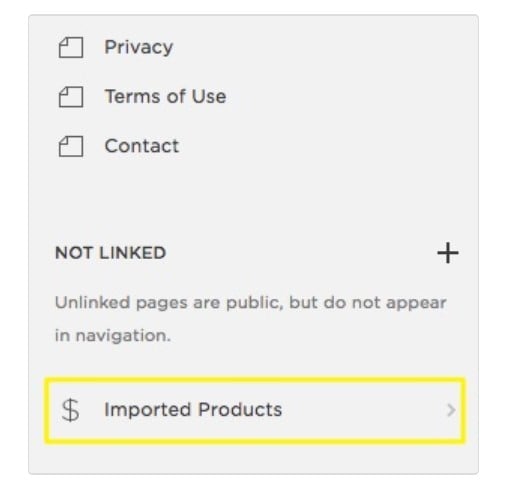 squarespace product import