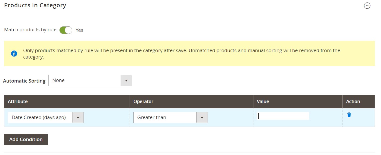 Magento 2 visual merchandiser