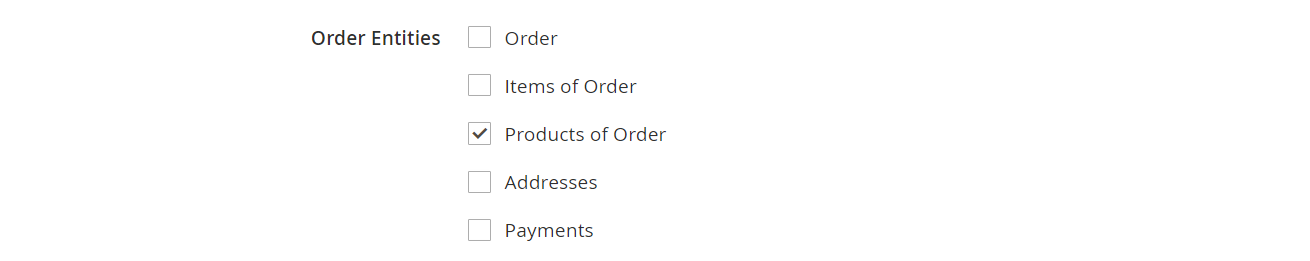 Magento 2 Export of Orders: order entities feature