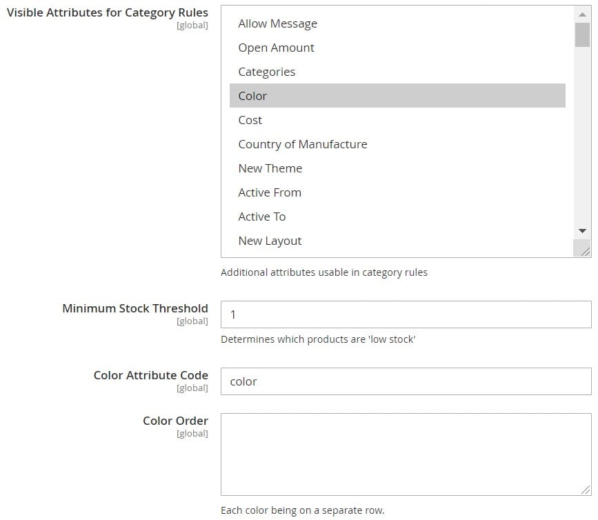 Magento 2 visual merchandiser