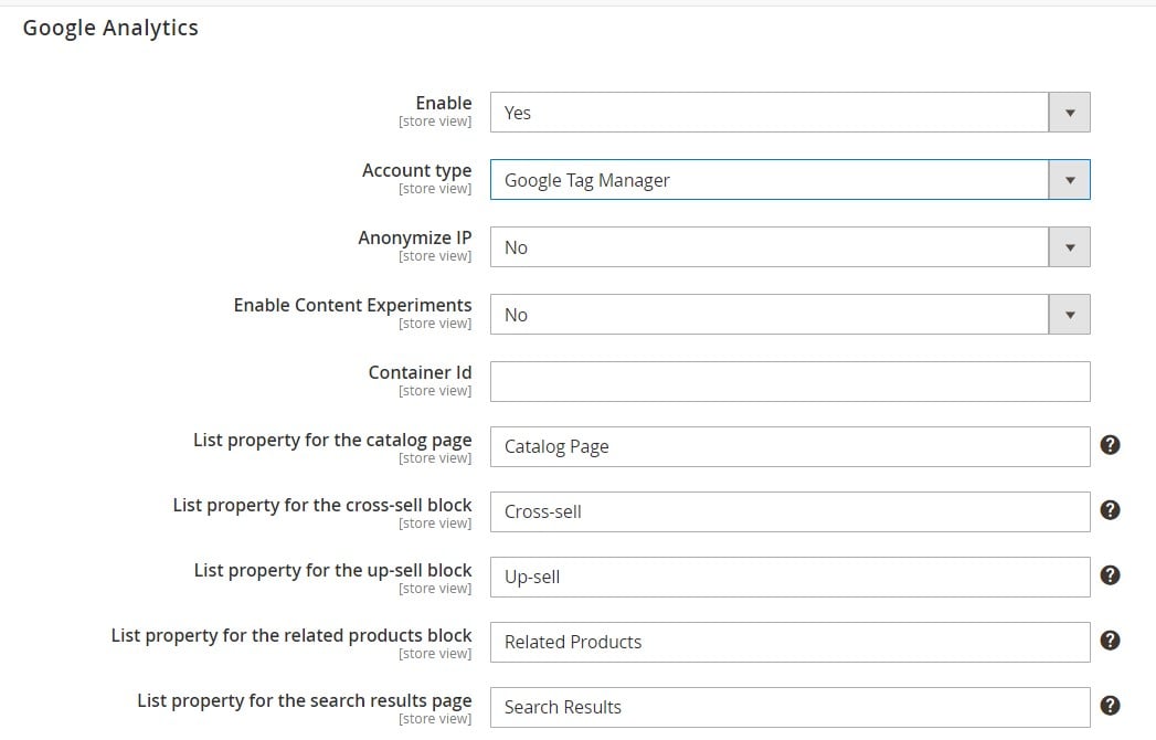 Magento 2 google tag manager