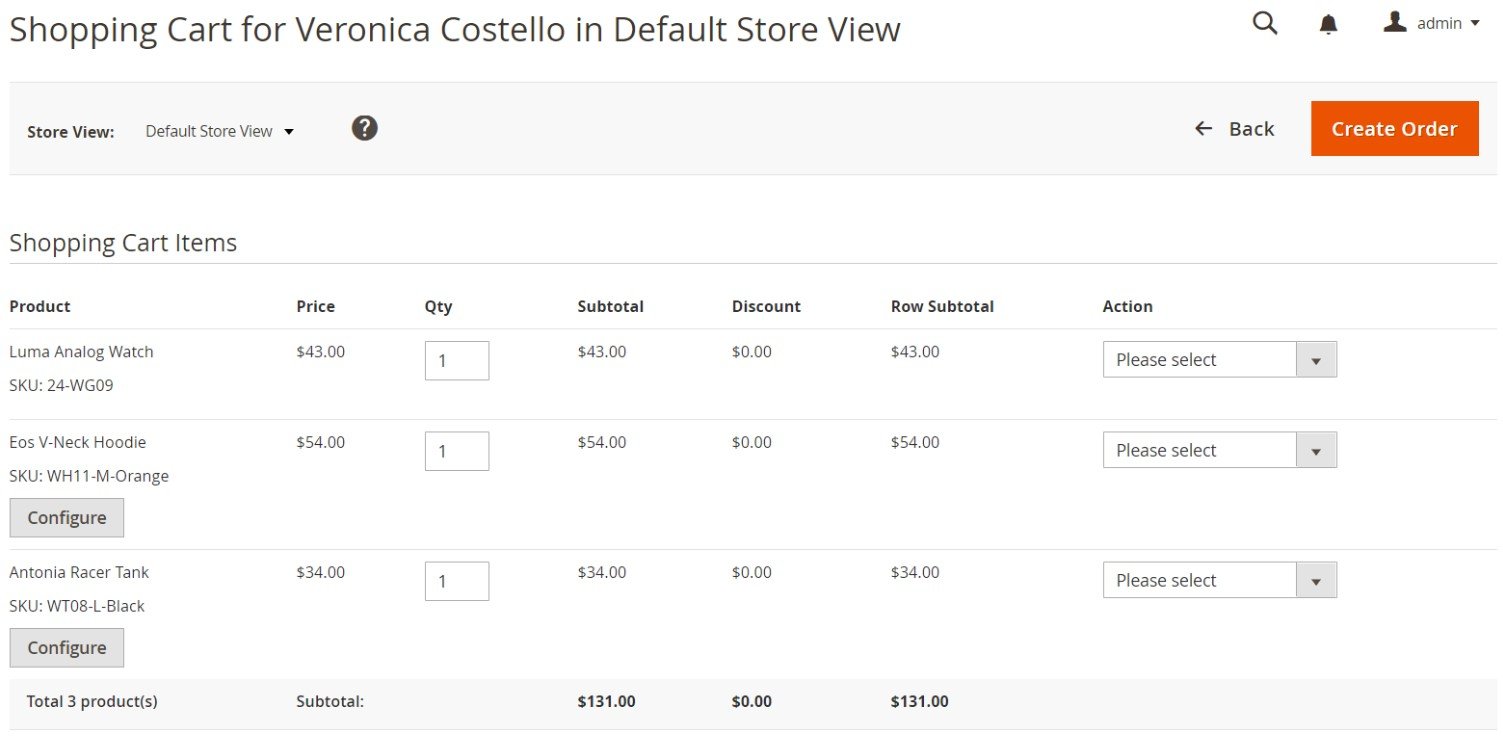 magento 2 shopping cart assistance