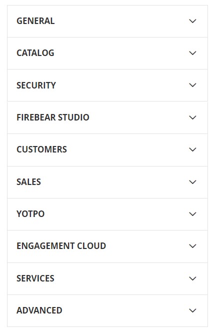 magento 2 backend stores settings