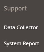 Magento 2 support data sollector systen report