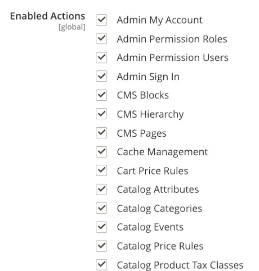 magento 2 action logs