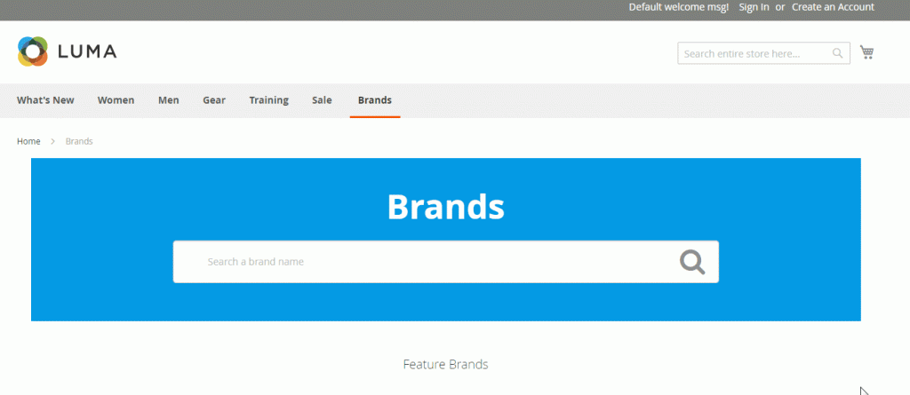 magento 2 shop by brand extension