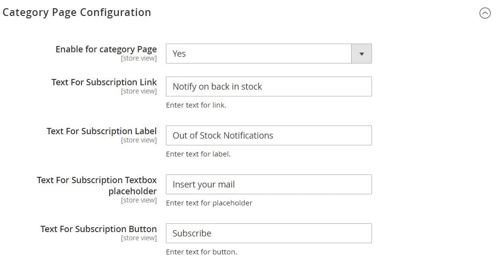 MageDelight Out of Stock Notification Magento 2 Extension backend
