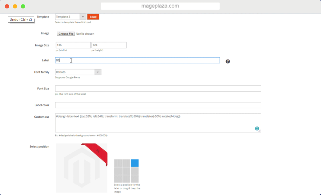 Magento 2 product labels extension