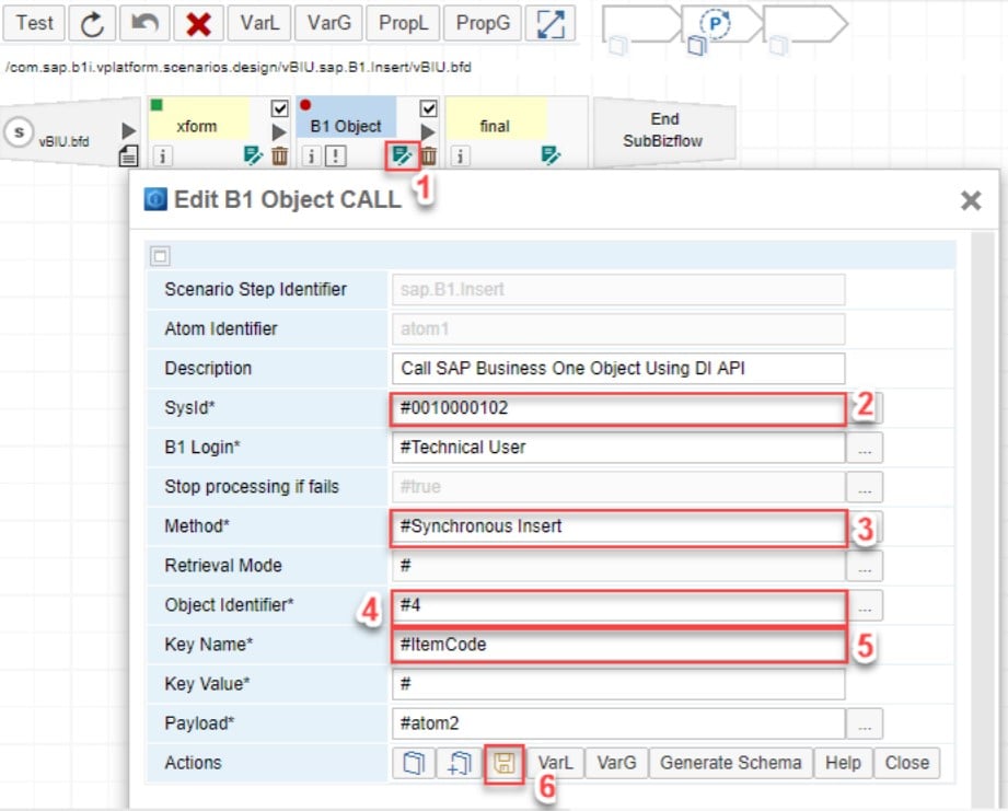 SAP B1 integration framework