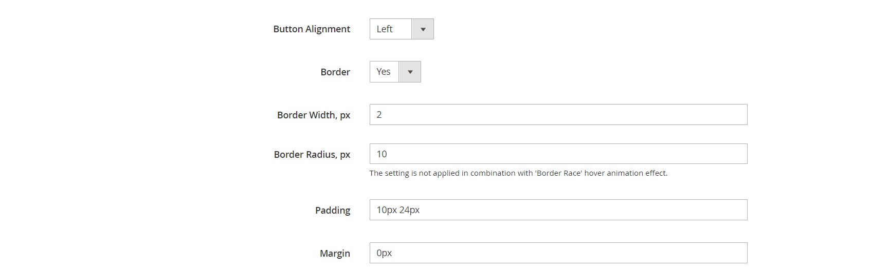 Custom Button Magento 2 module settings