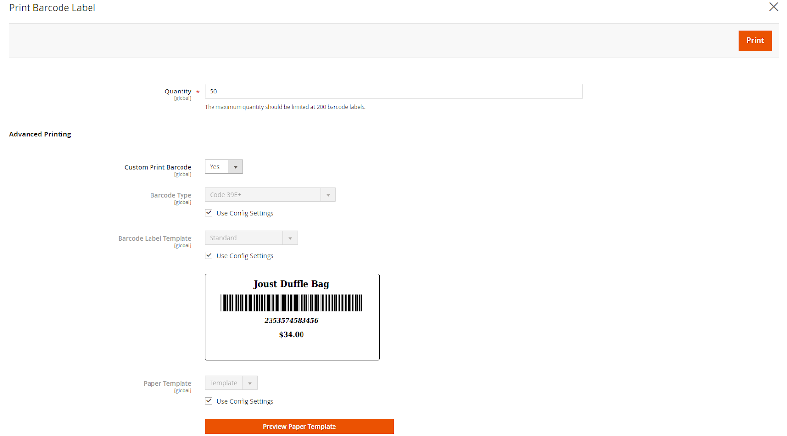 magento 2 barcode extension