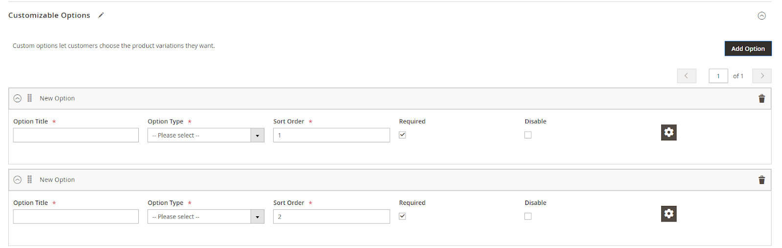 Magento 2 custom product options extension