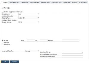 SAP Business One In-Depth Review: Item Master Data | FireBear