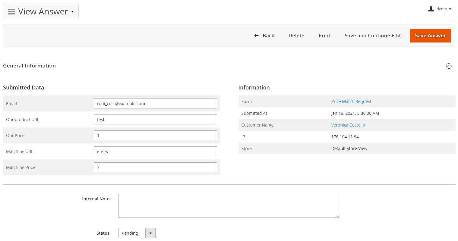 Magento 2 Custom Form Extension