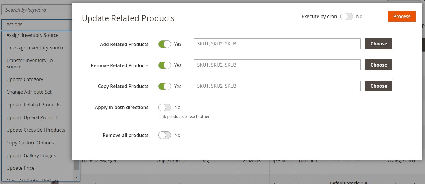 Magento 2 mass product actions extension