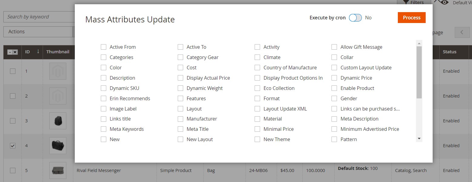 Magento 2 mass product actions extension