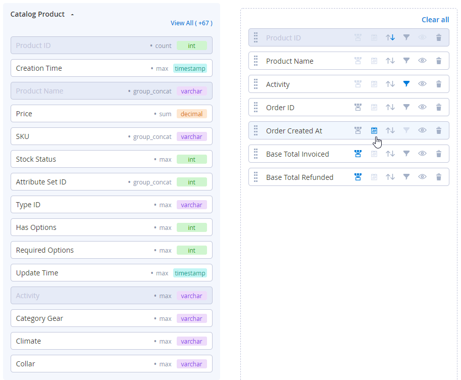 Magento 2 Custom Report Builder module by Amasty