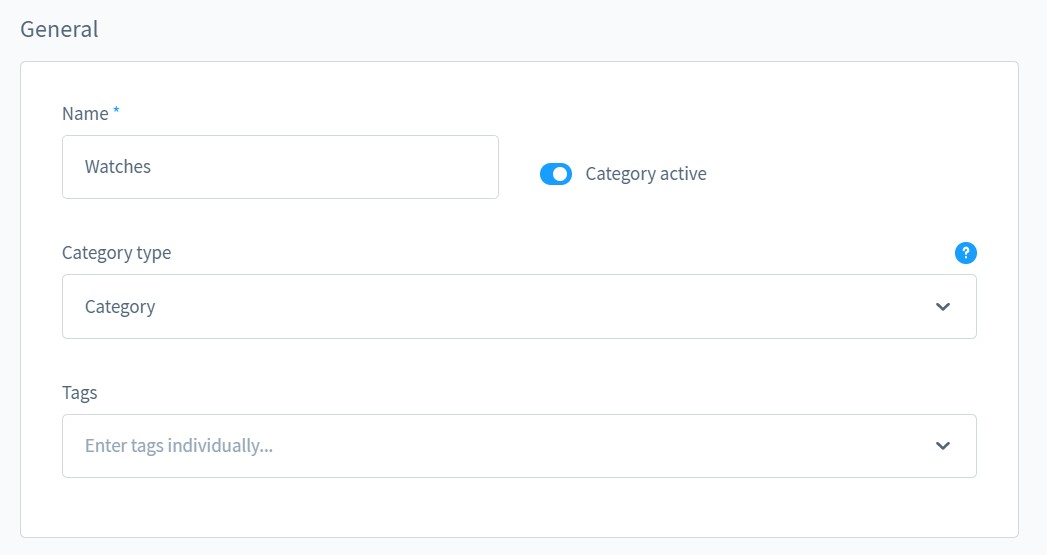manage and create category in Shopware 6