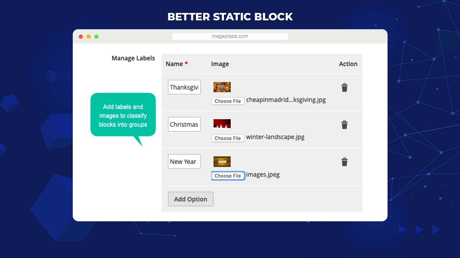 magento 2 static blocks
