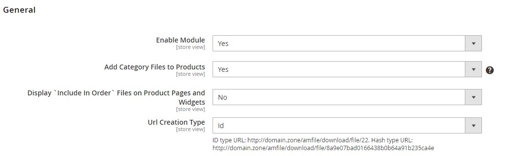 magento 2 product attachments extension general settings