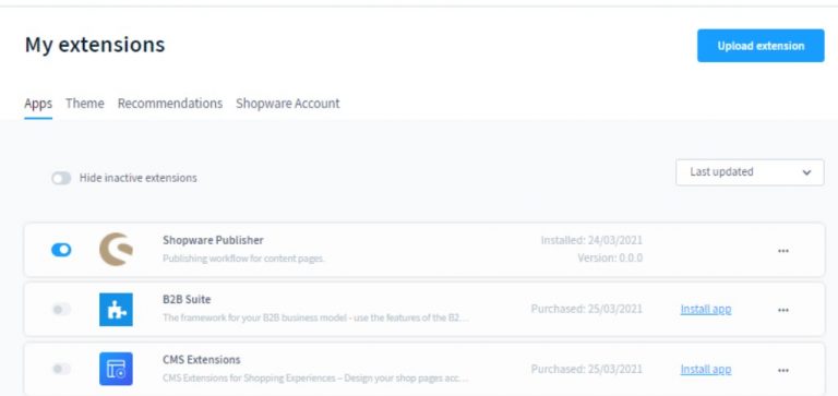 Exploring Shopware: Extensions in the Shopware 6 Admin | FireBear