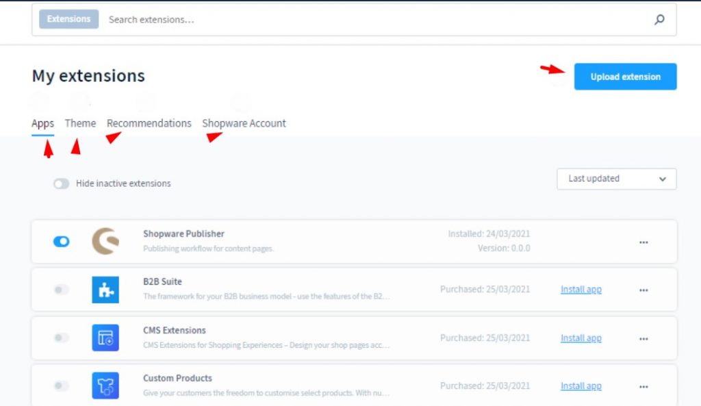 Exploring Shopware: Extensions in the Shopware 6 Admin | FireBear