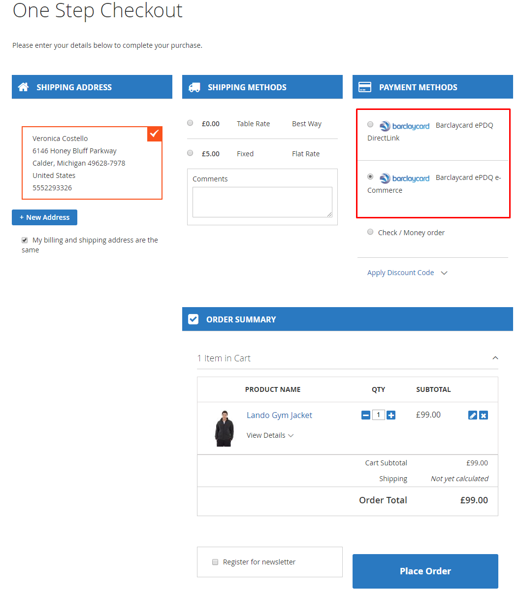 magento 2 Barclaycard extension
