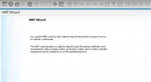 SAP Business One MRP Run - B1 Consulting