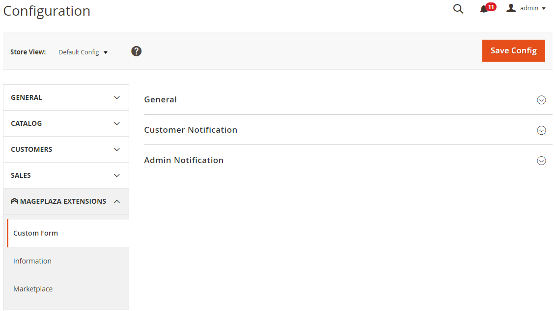 magento 2 Custom Form extension