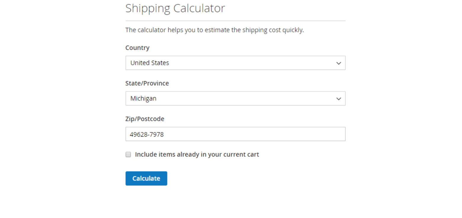 Magento 2 Shipping Cost Extension