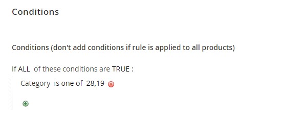 Add new Magento 2 Catalog Price Rules: conditions