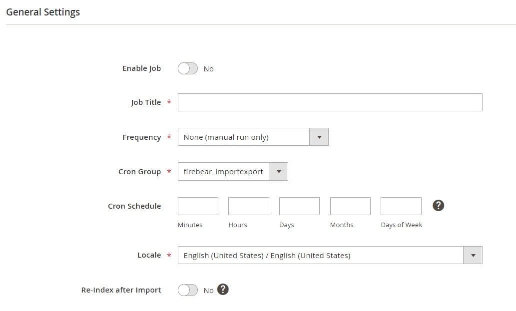 magento 2 shared catalog import: general settings