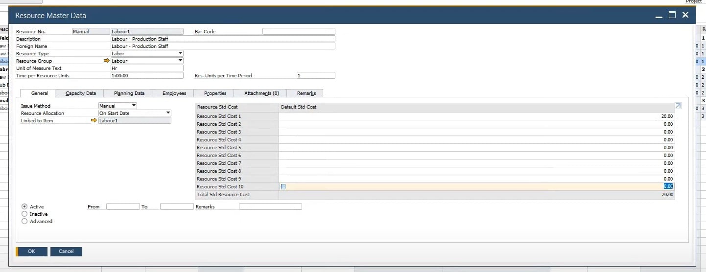 sap business one production module