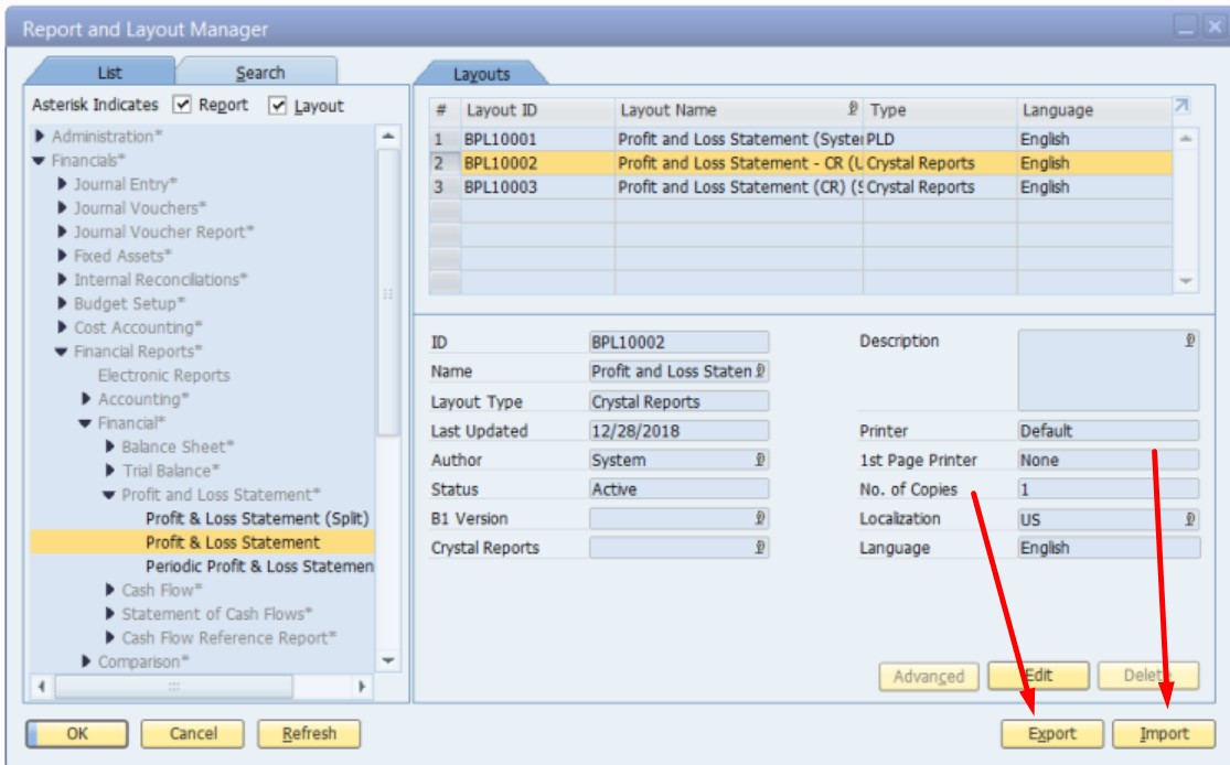 print documents sap business one