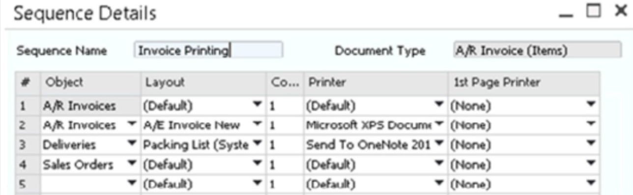 print documents sap business one