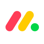 monday.com logo - more feature-rich and AI-driven clickup alternative
