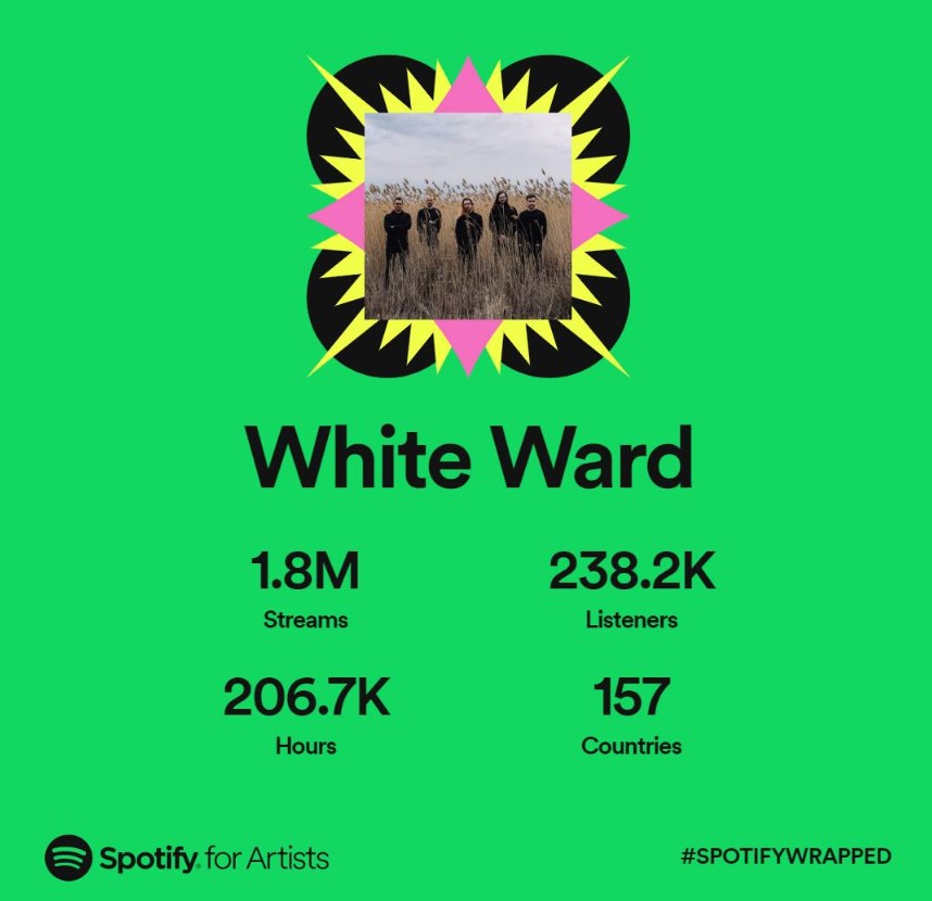 How to start an e-commerce business: White Ward's spotify wrapped